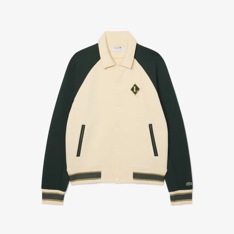Lacoste Kurtka Varsity Z Naszywką Wyprodukowana We Francji Męskie Beżowy