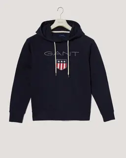 Gant Bluza Damska Z Kapturem Regular Fit Granatowa