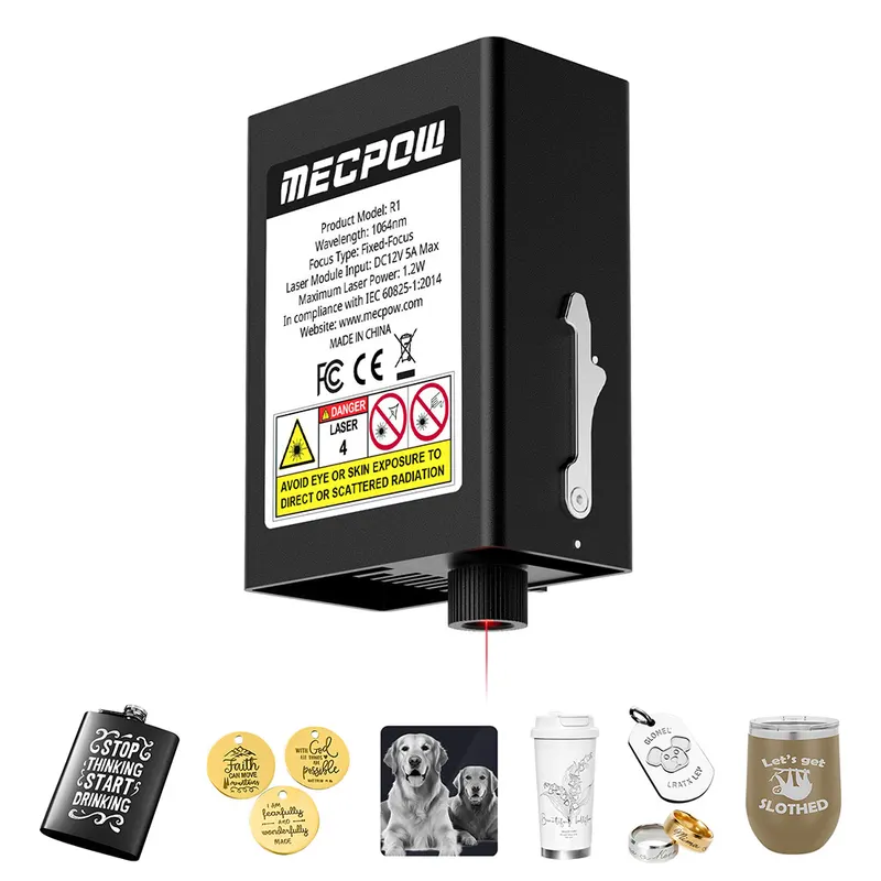 Mecpow R1: Moduł lasera IR 1064 nm 1,2 W do grawerki laserowej serii M1/X3