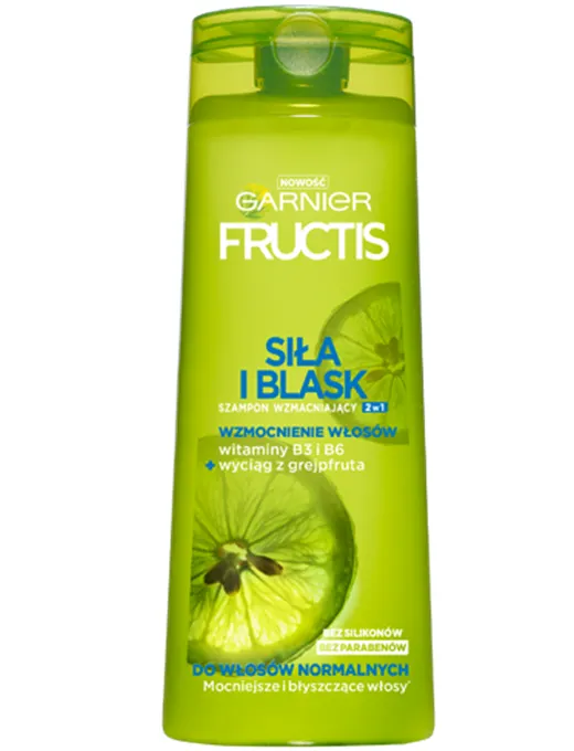 Garnier Fructis Siła i Blask Szampon Wzmacniający 2w1 400ml