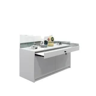 High-end checkout page showcase doll mobile phone store glasses commercial glass display case jewelry cosmetics