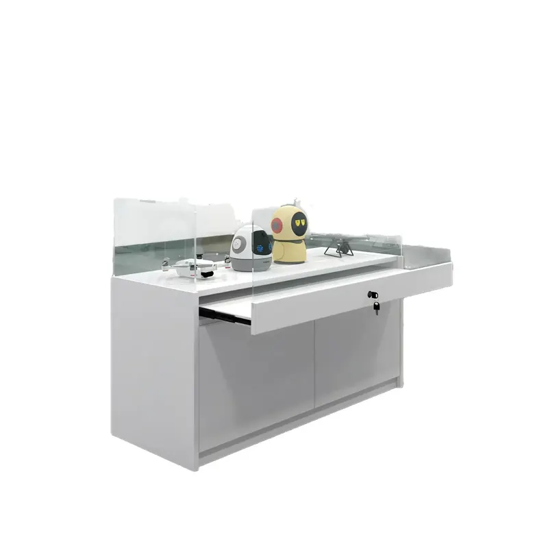 High-end checkout page showcase doll mobile phone store glasses commercial glass display case jewelry cosmetics