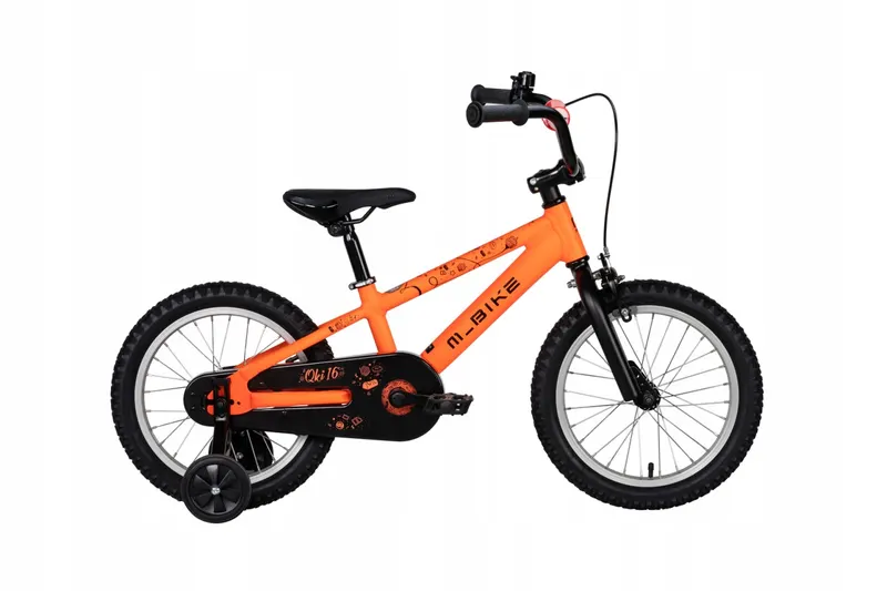 Rower dziecięcy M-Bike Qki 16 koło 16 " pomarańczowy