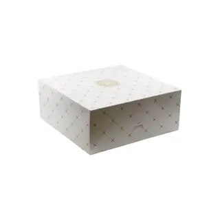 10x Pudełko na ciasto, torciki 26x26x12 cm zamykane TEKTURA LITA biały