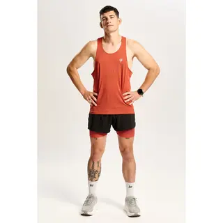 Pomarańczowy męski top biegowy TW ENDURANCE SINGLET TOP 170 M TREC ORANGE - XL