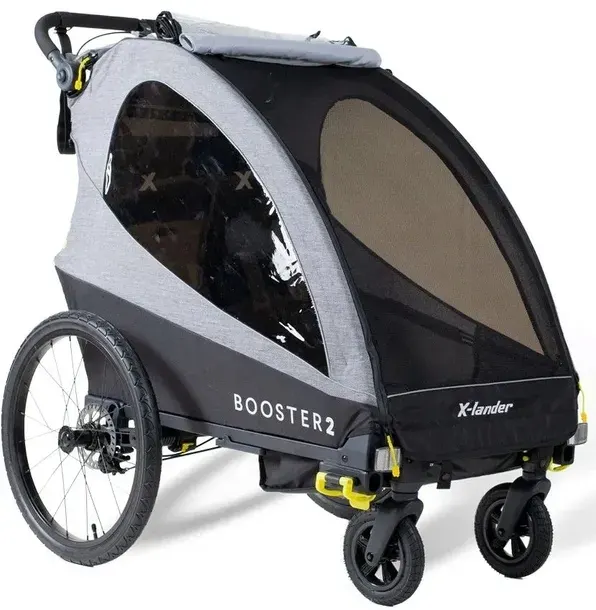 X-LANDER BOOSTER 2 WÓZEK 3W1 PRZYCZEPKA ROWEROWA Z HAMULCEM TARCZOWYM
