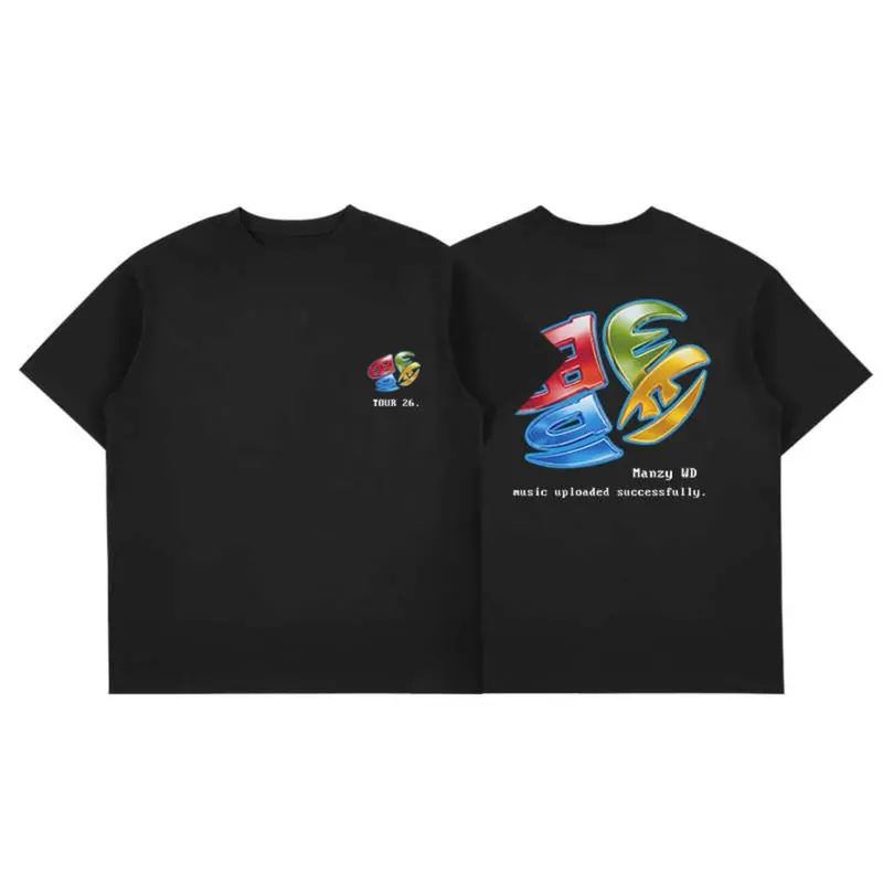 Maozyworld Japanese Casual Short Sleeved T-shirt for Men Cotton Tees