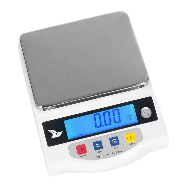 WAGA PRECYZYJNA DOKŁADNA LABORATORYJNA ELEKTRONICZNA EKRAN LCD DO 2000 G