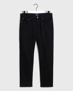 Gant Jeansy Męskie Slim Czarne