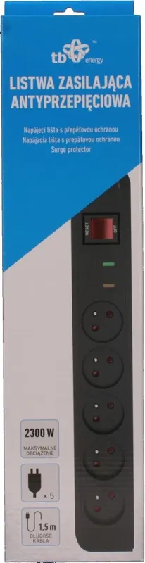 TB Energy Listwa antyprzepięciowa x5,1.5m