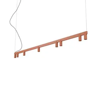 Lampa wisząca FOURTY LINE LED 8W + 8xGU10 terakota 12424 Nowodvorski