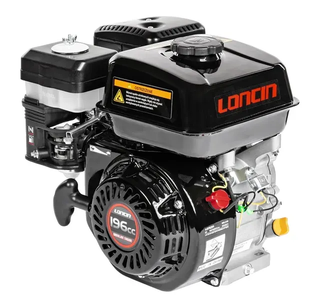 SILNIK SPALINOWY LONCIN 196cm3 G200F-A wał 20mm x 53mm ŻELIWNA TULEJA 6KM