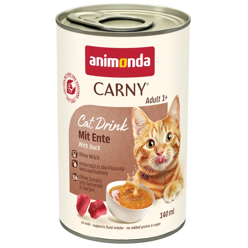 animonda Carny Cat Drink, 12 x 140 ml - Kaczka