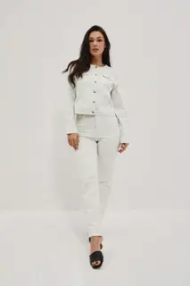 Spodnie mom fit z wysokim stanem