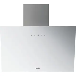 Okap kominowy Whirlpool WHVP62FLTW 650m3/h 65dBA Timer Oświetlenie LED Filtr węglowy 60cm Białe szkło