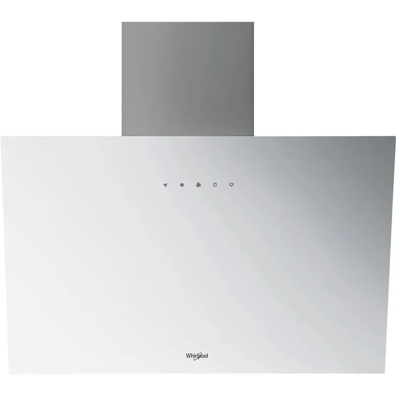 Okap kominowy Whirlpool WHVP62FLTW 650m3/h 65dBA Timer Oświetlenie LED Filtr węglowy 60cm Białe szkło