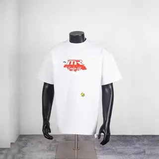 Martine rose Simple style letter print short-sleeved top in loose fit, suitable for both men and women, trendy fashion trend
