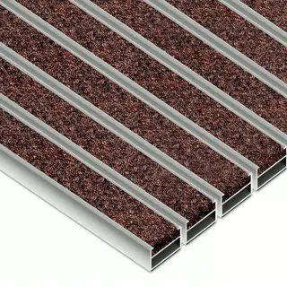 Clean ECO Ryps 40 x 60 cm - ekologiczna wycieraczka aluminiowa brązowy 17 mm Brak