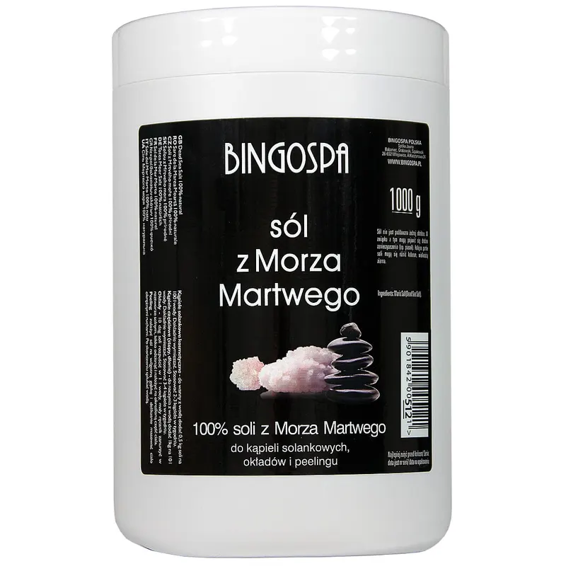 Sól z Morza Martwego 100% 1000 g BINGOSPA