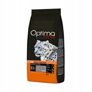 OPTIMANOVA Cat Adult Sterilised Łosoś i ryż - sucha karma dla kota - 6kg