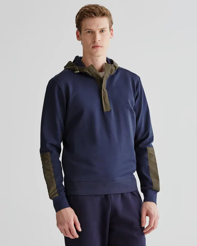 Gant Bluza Męska Z Kapturem Granatowa