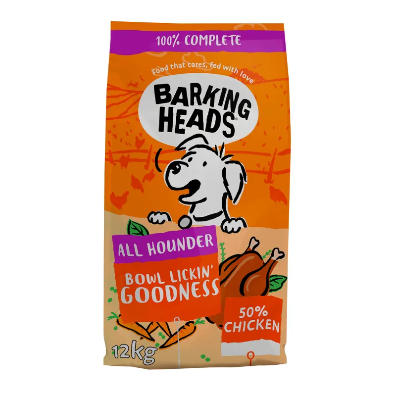 Barking Heads All Hounder Bowl Lickin', kurczak - 12 kg
