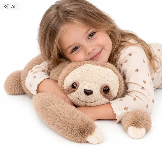 MIŚ OBCIĄŻENIOWY LENIWIEC MASKOTKA PRZYTULANKA SENSORYCZNA 65 CM 1 kg