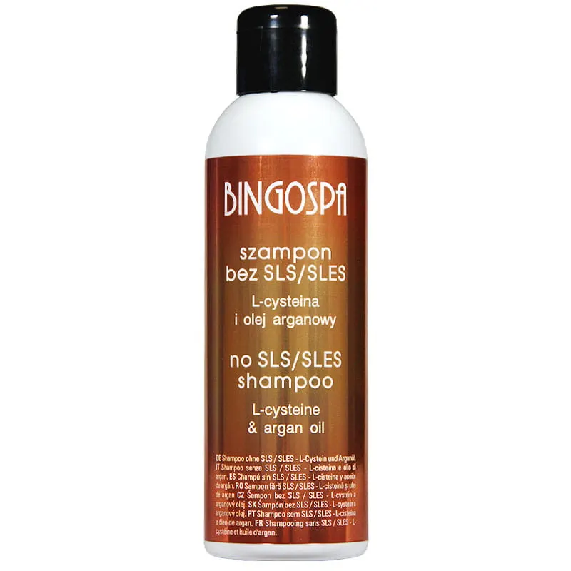 Szampon bez SLS/SLES z L-cysteiną i olejem arganowym 150 ml BINGOSPA