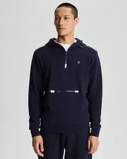 Gant Bawełniana Bluza Męska Z Kapturem Regular Fit Granatowa