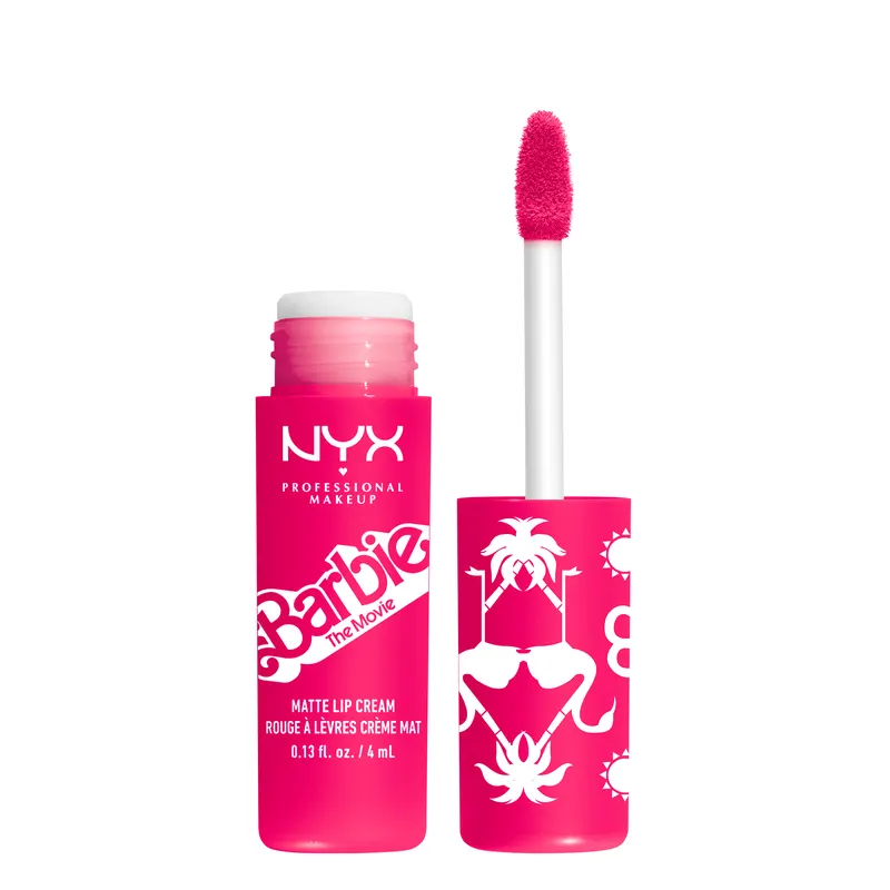 NYX Professional Makeup x Barbie Smooth Whip Lip Cream Matowa Pomadka 01 Dreamhouse Pink