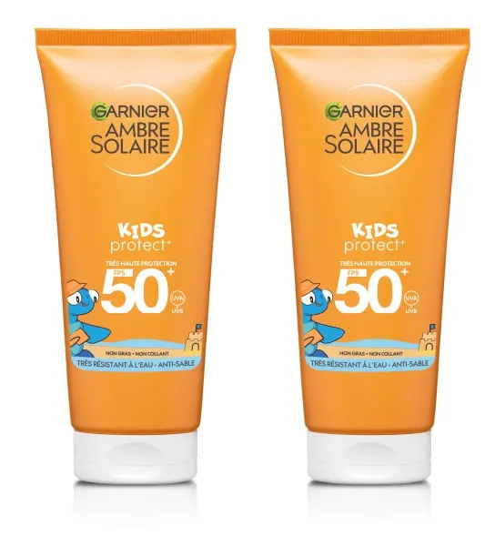 Garnier Ambre Solaire Kids Protect Krem Ochronny dla Dzieci SPF50+ 100ml 1+1