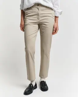 Gant Spodnie Damskie Slim Fit Beżowe