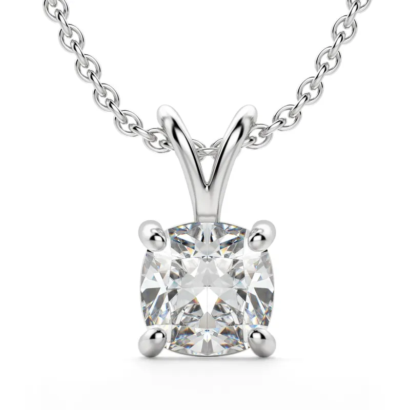 Wisiorek Basket Set Poduszkowy 1.00 kt Laboratoryjny Diament 585 Białe Złoto (14K)