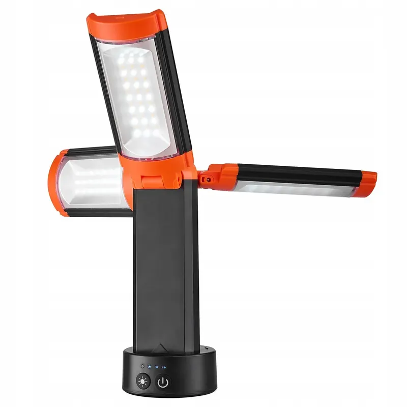 Lampa Robocza LED ze Statywem 3 Głowice 2200 lm 8 Ah 3000-6500 K IP65
