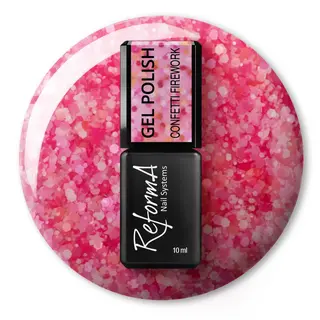 Lakier Hybrydowy - GP Confetti Firework, 10 ml