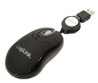 LogiLink Mysz optical USB Mini z retractable cable