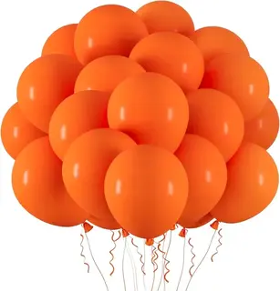 Pomarańczowe balony lateks pastel 26 cm -100 szt Halloween Dekoracja
