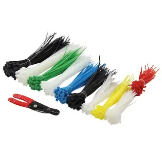 LogiLink Opaski kablowe set, PA66, 600 pcs., mixed color, different lengths