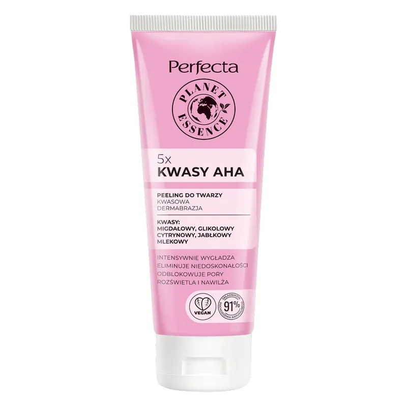 Perfecta Me & My Healthy Glow kwasowa dermabrazja peeling do twarzy z 5 kwasami AHA, kwasem salicylowym, betainą i gliceryną 75 ml