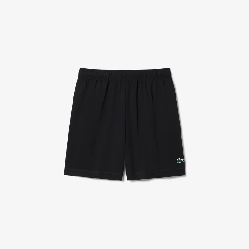 Lacoste Szorty Sportowe Ultra Dry I Regular Fit Czarne Męskie Czarny