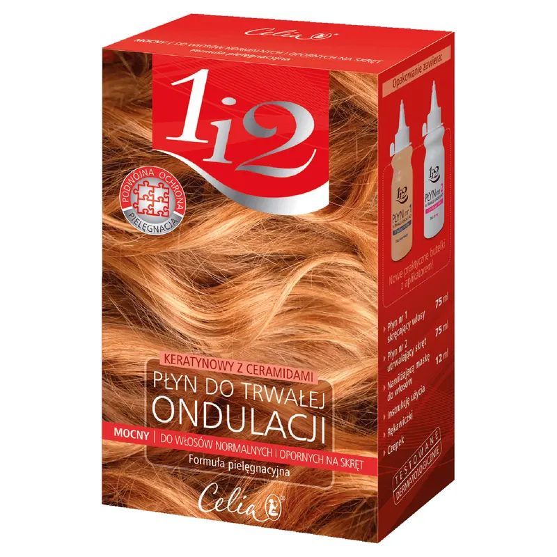 Celia 1i2 Płyn do trwałej ondulacji - mocny, keratynowy z ceramidami