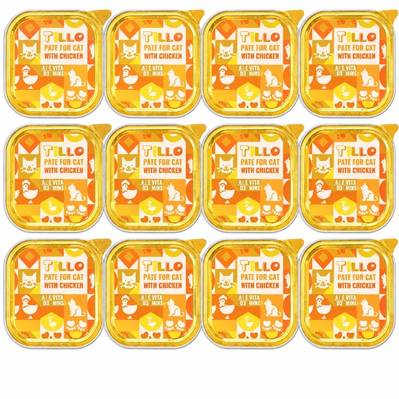 TILLO Pasztet Kurczak - mokra karma dla kota - 12x100g