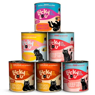 Lucky Lou Adult, 6 x 800 g - Pakiet mieszany Tasty (4 smaki)