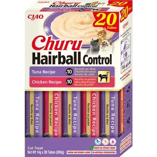 INABA Churu Hairball control Tuna and chicken recipe box - przysmak dla kota - 20x14g