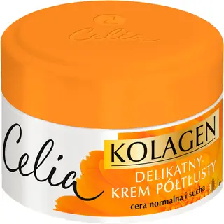 Celia Kolagen regenerujący przeciwzmarszczkowy krem półtłusty z nagietkiem lekarskim na dzień i noc 50ml