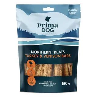 PrimaDog Northern Treats - Indyk i dziczyzna, 150 g