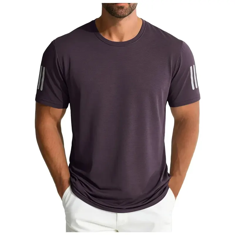Quick Dry Mens Running T-Shirts Fitness Sports Top Gym Training Tees Breathable Jogging Casual Sportswear Large Size L-8XL