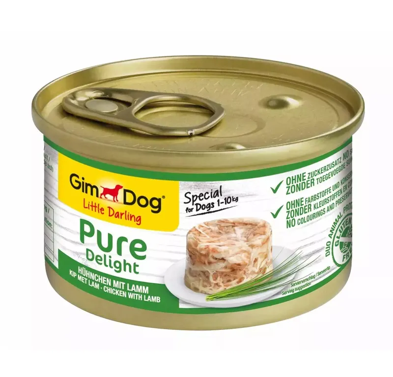 GIMDOG Little Darling Pure Delight Kurczak z jagnięciną - mokra karma dla psa - 85g