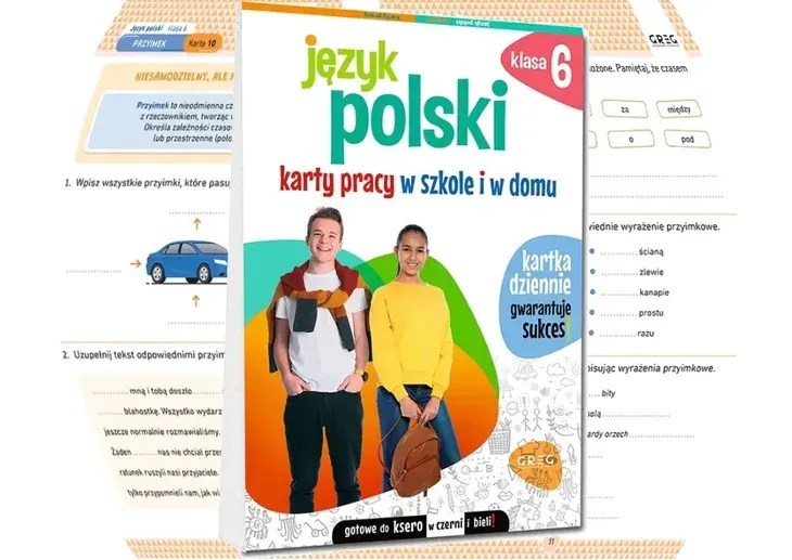 Język polski. Karty pracy w szkole i w domu kl.6 odpowiedzi do zadań GREG
