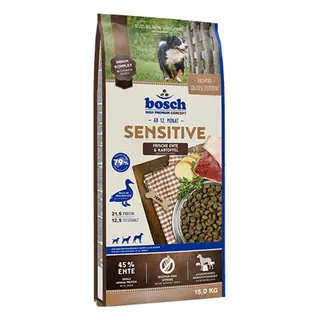 bosch Sensitive, kaczka i ziemniaki - 15 kg